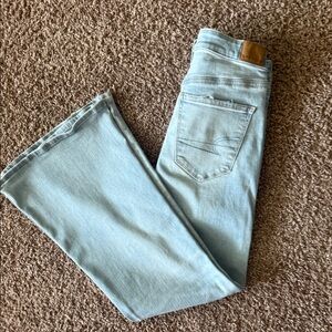 American Eagle Super High Rise Flare Jeans